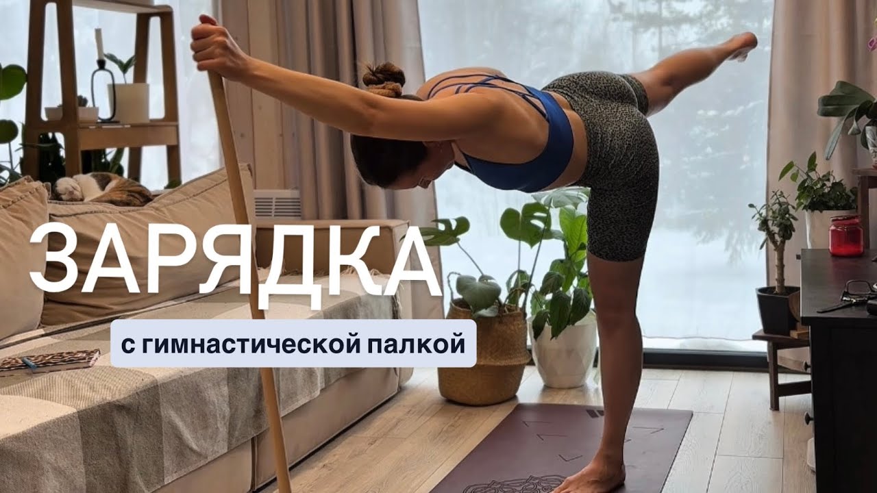 Зарядка с гимнастической палкой. Мобильность плечевого пояса