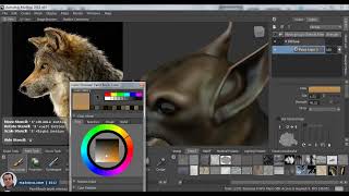 Sculpting and Painting a Fantasy Wolf Base Mesh in Mudbox - Part 1/3