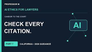 AI Ethics for Lawyers: Candor, Citations & Court Filings | Part 7