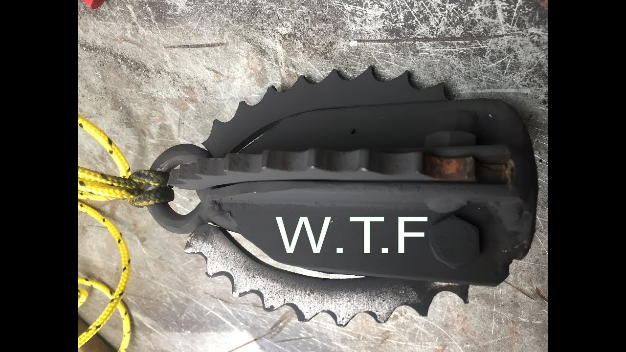 how i made my little grappling hook for fishing.LOL YouTube