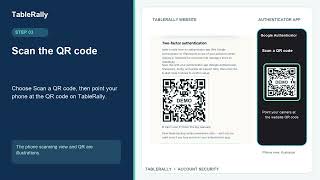 Full How to Set Up Two-Factor Authentication (2FA) on TableRally Guide