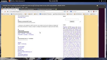 Mutt Email Client with IMAP and SMTP through Exchange Web Services EWS