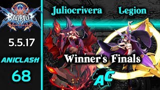 Aniclash 68 - Juliocrivera Nine Vs Legion Izanami Winners Finals Blazblue Cf