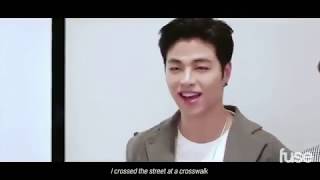 iKON June cute Speaking English on Fuse Interview