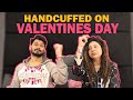 VALENTINES DAY PAR HANDCUFFED - 24 HOUR CHALLENGE |  SS VLOGS