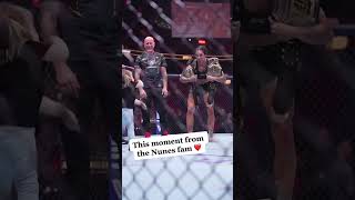 The Nunes family celebrates in the Octagon 🎉 #UFC289