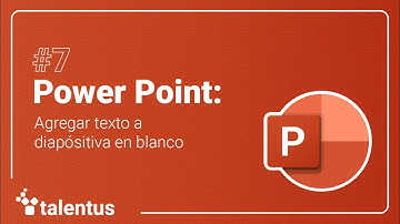 PowerPoint: Agregar texto a diapositiva en blanco