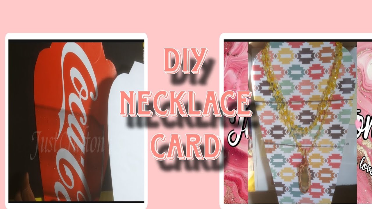 How To Make A Necklace Display Card #diy #displaycard #JustCrafton ...