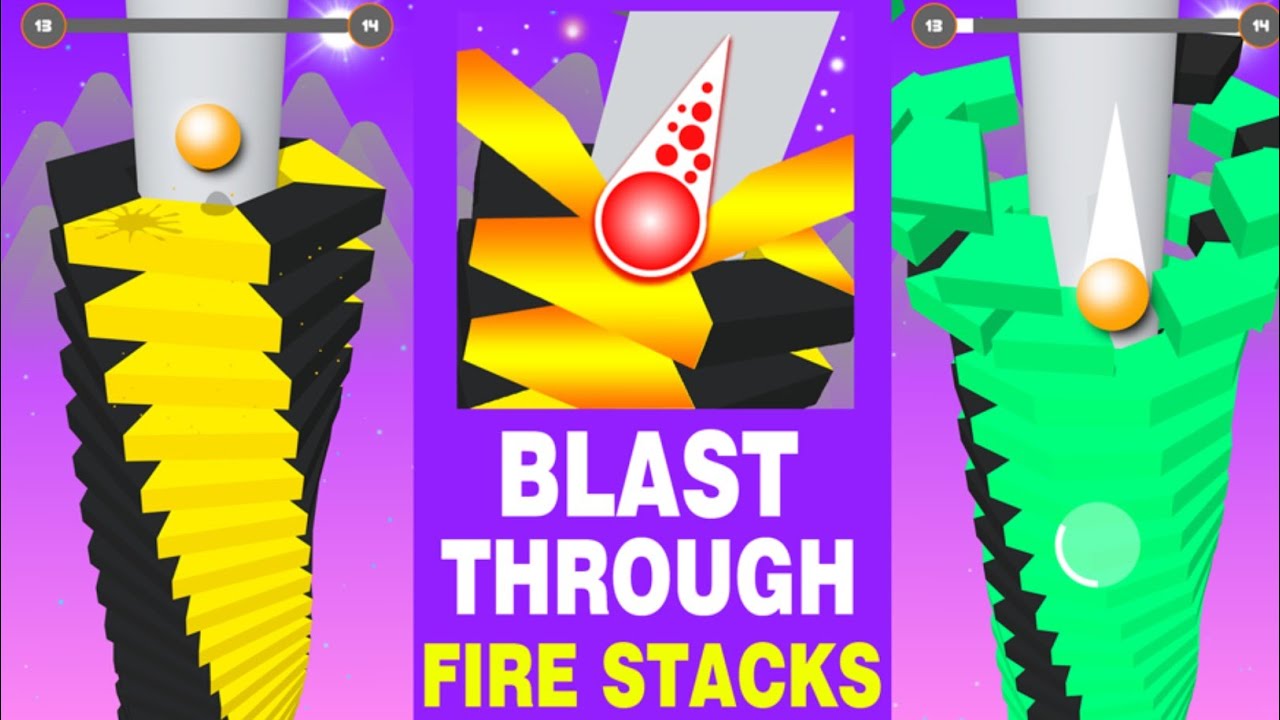 STACK BALL 3D GAME || AMAZING GAMEPLAY || SHOWCASE (ios) - YouTube