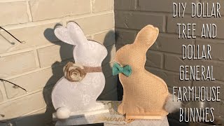 Full DIY Dollar Tree And Dollar General Farmhouse Bunnies Guide
