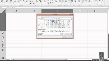 How to insert special characters in Microsoft Excel 2013