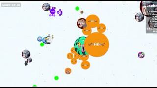 OMG SAME SIZED POPSPLIT !! Agar.io Trick Compilation !!