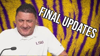 Coach Orgeron with his final thoughts before Auburn on Saturday!  | LSU Tigers football on Geaux247