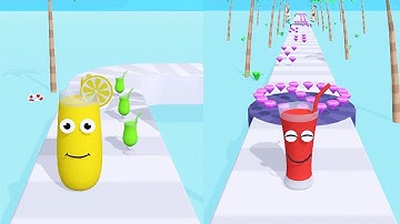 Juice Run in New Max Levels iOS Android Gameplay Walkthrough Update All Trailers Mobile Game