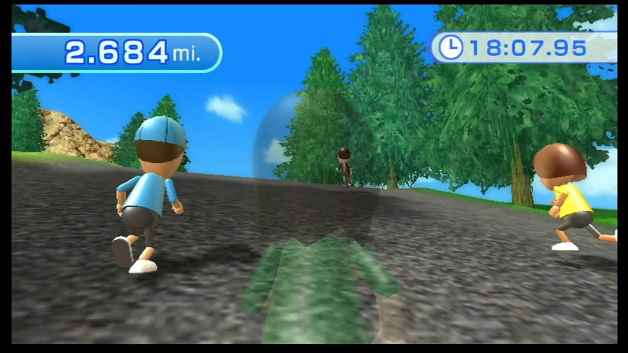 Wii Fit - Aerobics - Free Run (Duration 30 min.) - YouTube