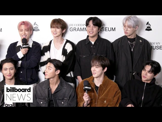 ATEEZ Talks Being A Part of Grammy Museum K-Pop Exhibit Their New Music u0026 More | Billboard News class=