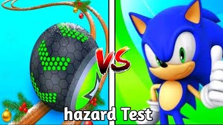 Hazard test Going balls new Christmas update vs sonic dash | sonic dash new update |  