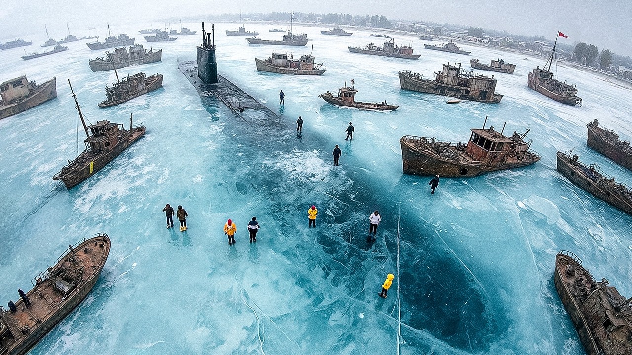 Frozen Ships Crashing Through Ice | Scary Winter Storms & Giant Waves