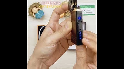 Bật lửa điện cảm ứng vân tay hoa văn độc lạ có hiển thị phần trăm pin - GD0872