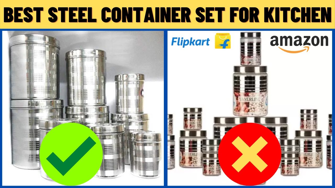 Best stainless steel kitchen container set best Container set for