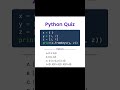 python Quiz #tech #codingbat #programminglanguage #coding #codeadventure #programming #python #IQ