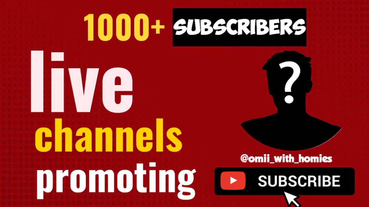 🔥 Free Live Channel Promotion | Grow to 1K Subscribers Fast 🚀