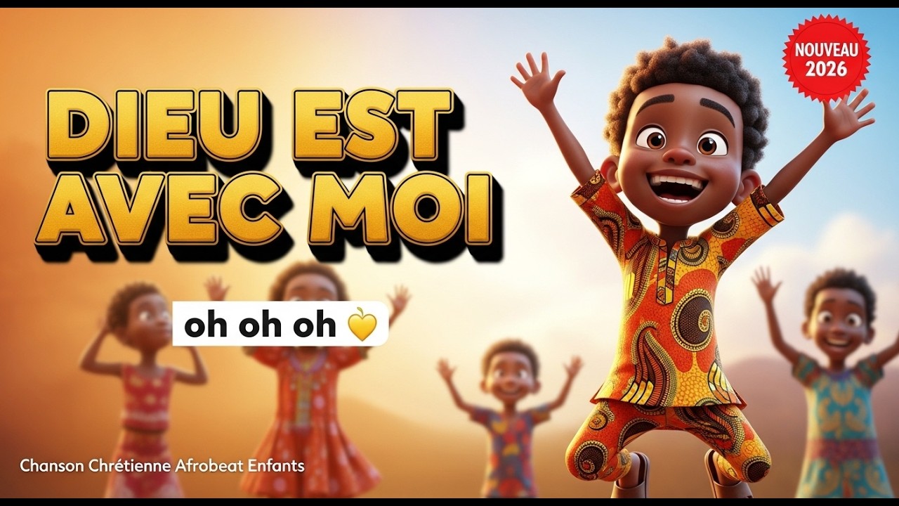 DIEU EST AVEC MOI 🙌 Chanson Chrétienne Afrobeat pour Enfants | Gospel Kids 2026 | Danse et Louange