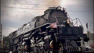 UP Big Boy 4014 Leads Past Fort Wayne, Indiana! (Big Boy Cost-Cost Tour)