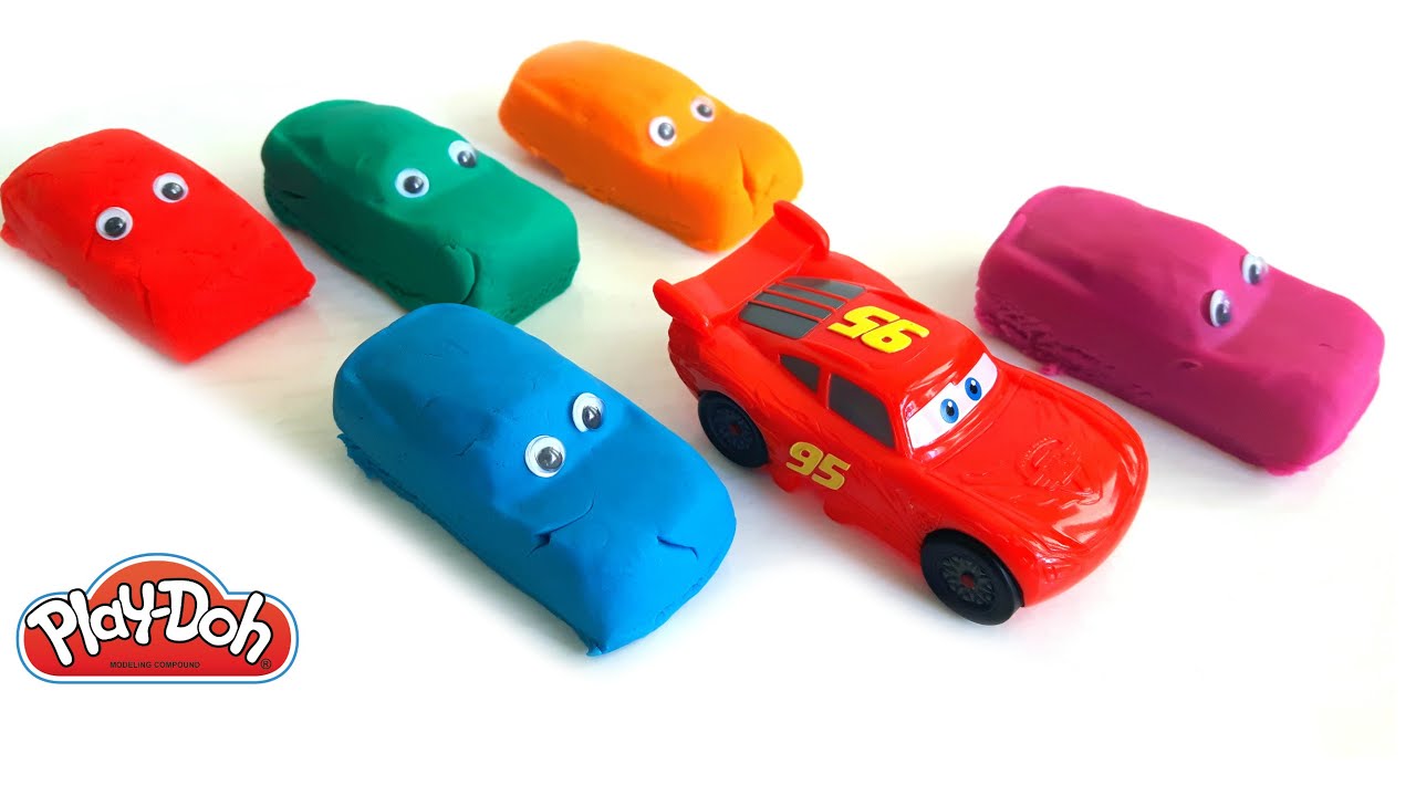 Video for Kids Play doh Cars.How to Make Cars jn Purple toysreview