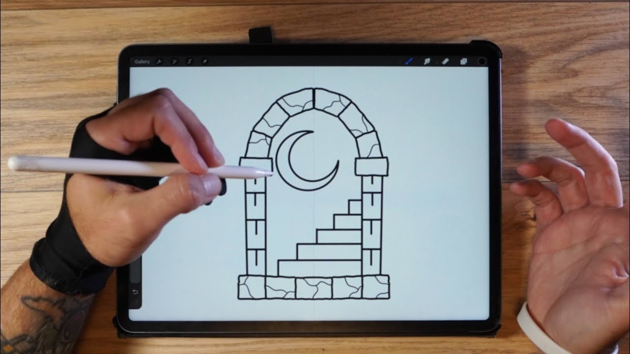 100 уроков рисования в 100 видео! Эпизод 3: Как нарисовать лестницу в никуда