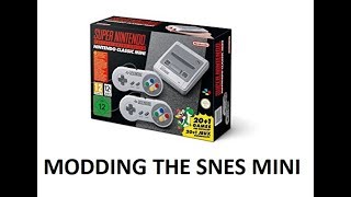 Modding & Hacking my SNES classic Mini
