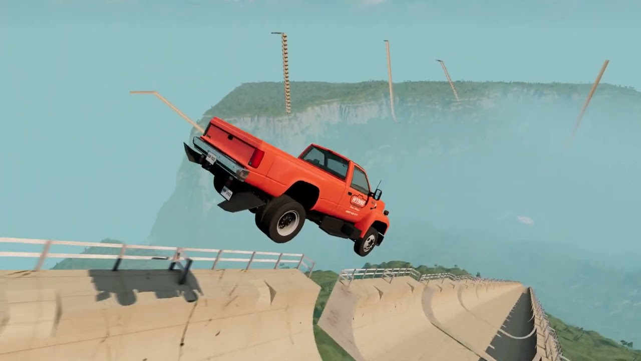 Weird Cars VS Giant Water Slide  🔥 BeamNG.Drive