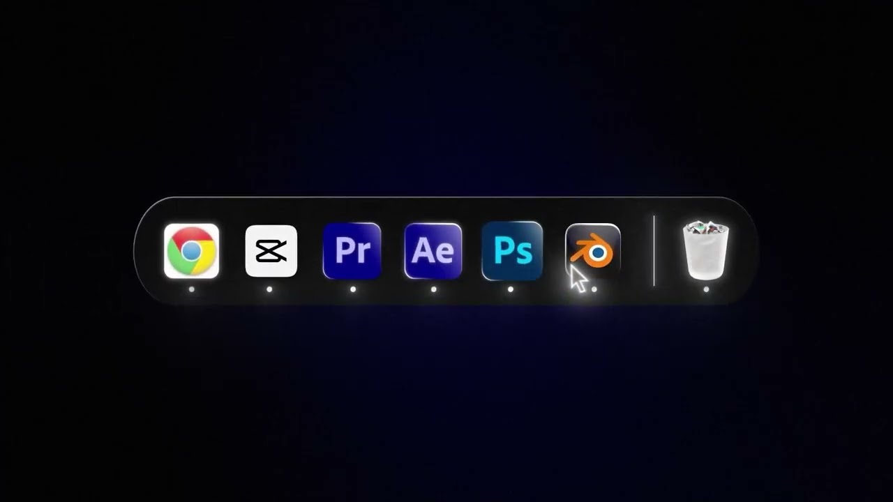 Mac OS Taskbar Animation