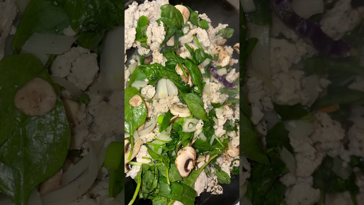 Chicken pasta with zucchini mushroom onion spring onion with mixed veggies carrot cab red green corn