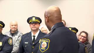Piping out ceremony for Albany police chief