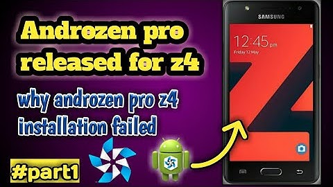 How to install androzen pro on z4| z4 installation failed|how to do firmware update on z4