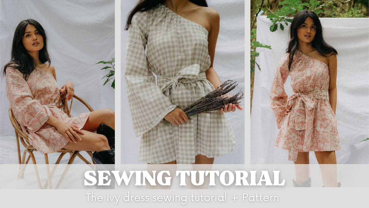 The Ivy dress sewing tutorial - step by step sewing tutorial + sewing pattern