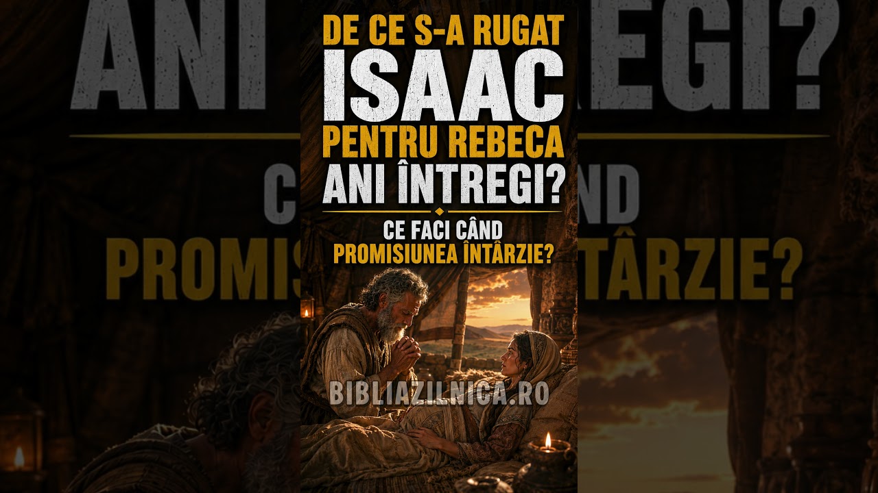 De ce s-a rugat Isaac pentru Rebeca ani întregi? Ce faci când promisiunea întârzie?Întrebări biblice
