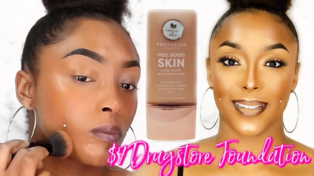 NEW $7 DRUGSTORE FOUNDATION| Profusion Feel Good Skin: Review + Wear Test