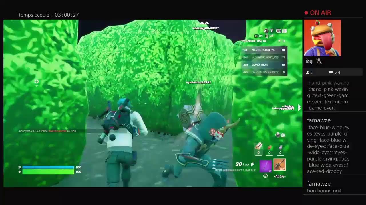 Live Fortnite on fait cup Fortnite evaluation des performance YouTube