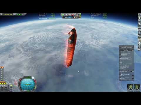 KSP Starship V2 Re-entry and water landing. - YouTube