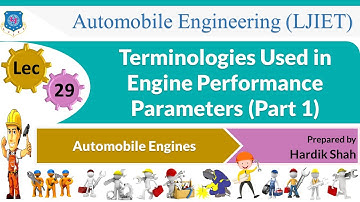 L 29 Terminologies used in Engine performance parameters Part 1 | Automobile Engines | Automobile