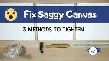 Restore SAGGY CANVAS 💪 - 3 Easy Methods (that Actually WORK!) Tighten Stretched Canvas