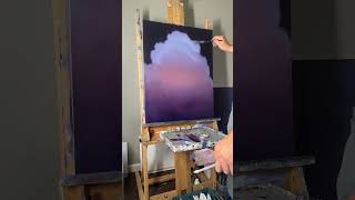 New cloudscape oil painting.  Nocturne clouds.  #oilpainting #cloudpainting #clouds #nocturne