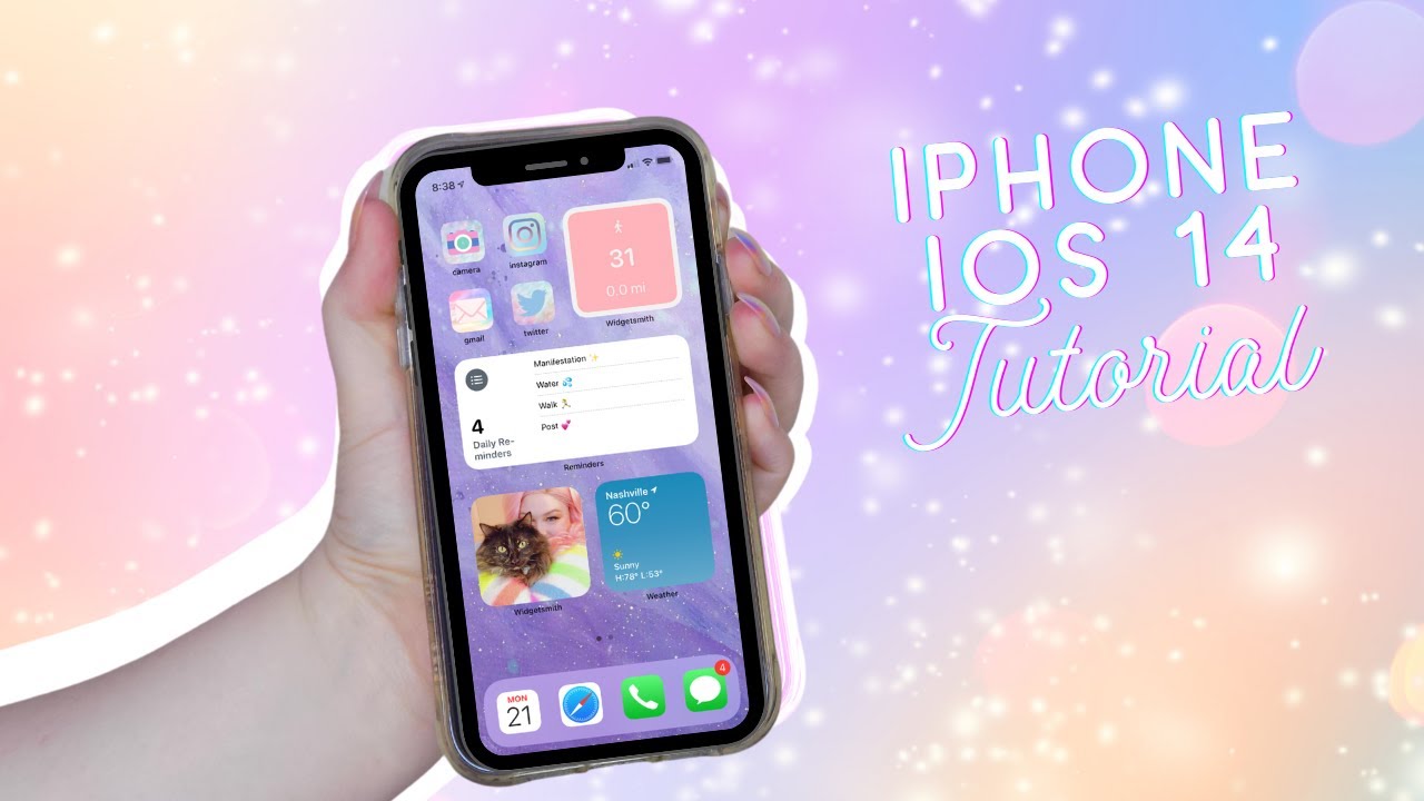 Aesthetically Pleasing iPhone IOS 14 Tutorial | ♡ Cherie Cheezcake ...