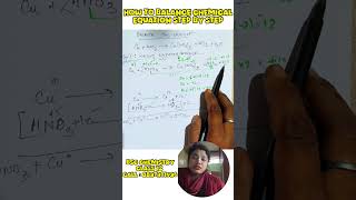 How To Balance A Redox Equation of copper with nitric Acid #shortsfeed #chemistry #ytshort #shorts How To Balance A Redox Equation of copper with nitric Acid #shortsfeed #chemistry #ytshort #shorts