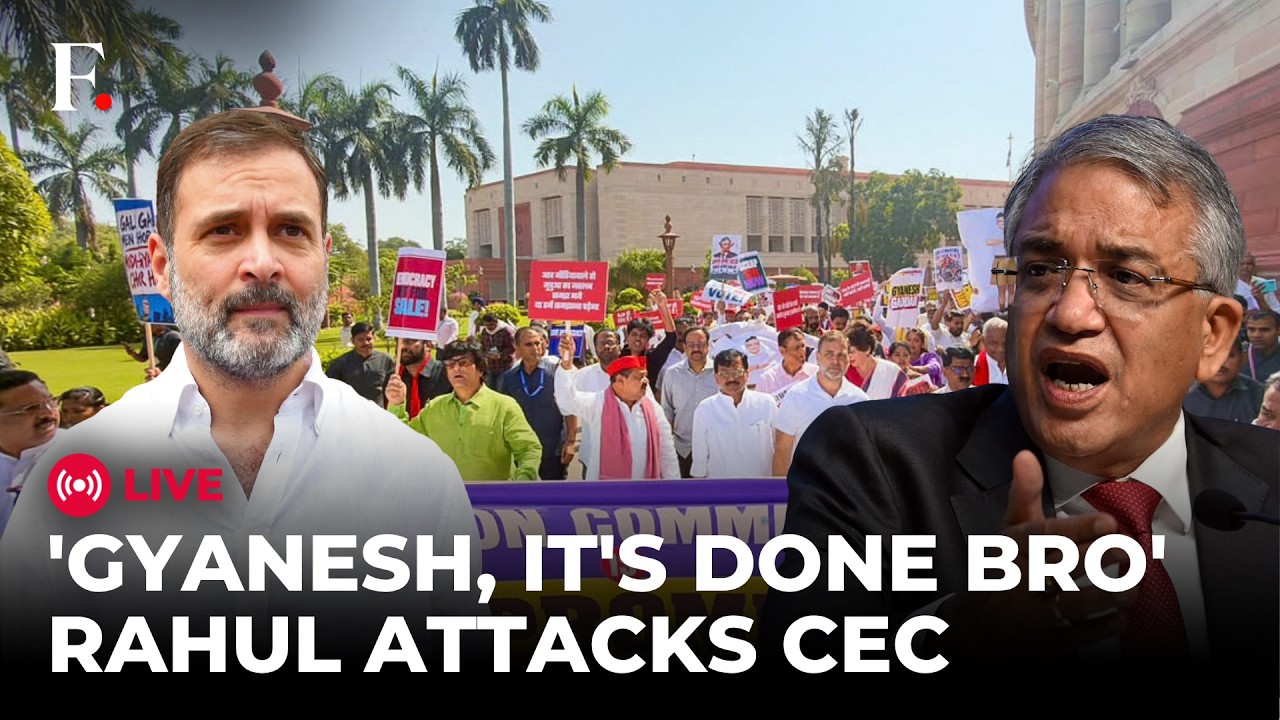 Anti-CEC Stir LIVE: 'Gyanesh, Leave Now': Rahul Gandhi Leads Mega INDIA Bloc Protest In Delhi thumbnail