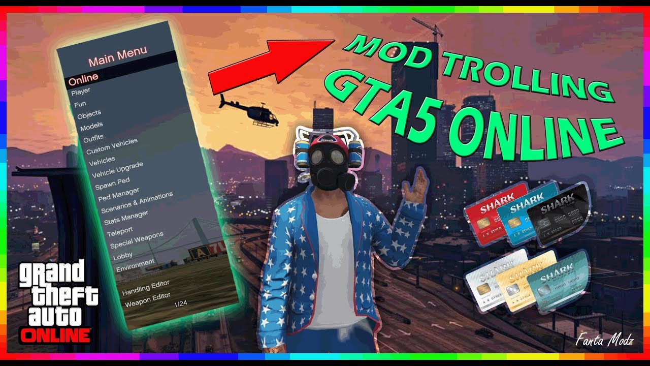 GTA 5 ONLINE MOD TROLLING 2 GTA 5 PS3 Fanta Modz YouTube 