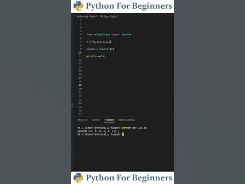 Using Counter() In Python | Python Tutorial - YouTube