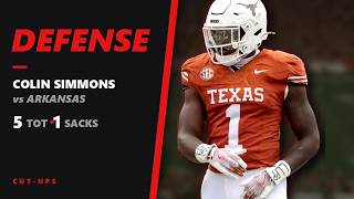 Colin Simmons Plays vs Arkansas | Texas 2025